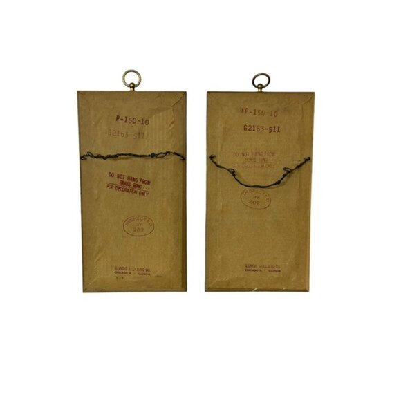 Vintage Pair Mid-Century A Lambert Orchestra Musical Instrument Framed Print EUC - Picture 2 of 8